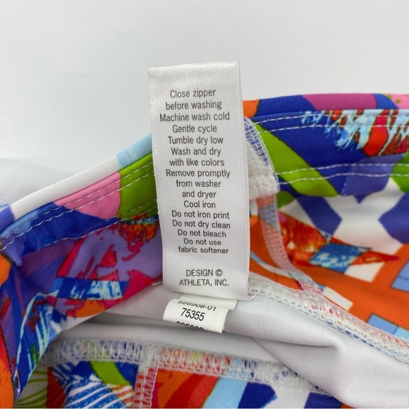 Athleta White Patterned Capri Leggings - Picture 8 of 8